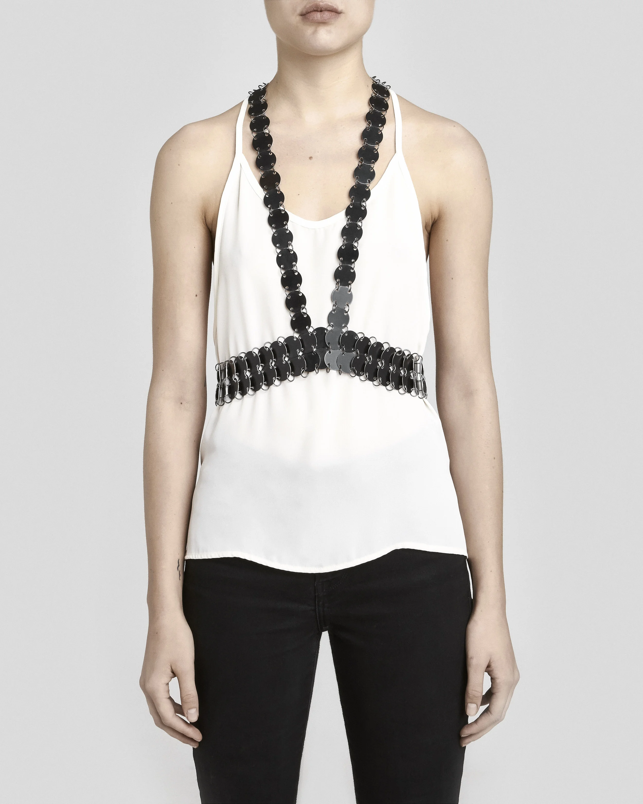 SWAROVSKI CRYSTAL CHAIN BRA — FANNIE SCHIAVONI